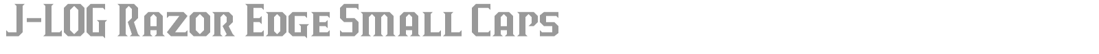 J-LOG Razor Edge font preview